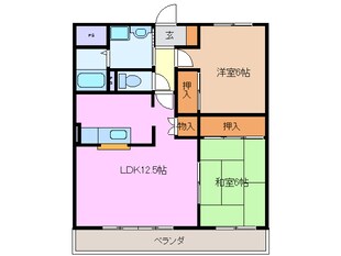 コンフォート桑名の物件間取画像